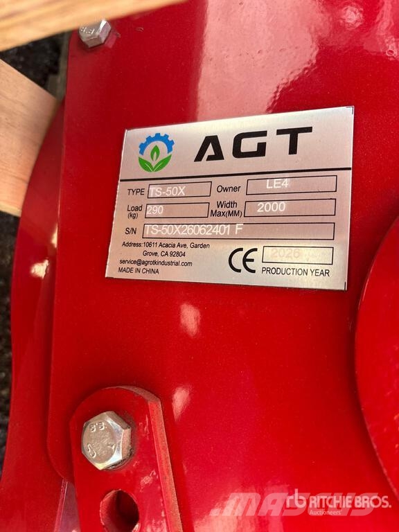 AGT TS-50X 2000 mm Rotary Tiller (Unused) Herse rotative, rotavator
