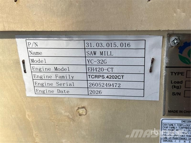 AGT YC-32G Portable Sawmill (Unused) Pilane