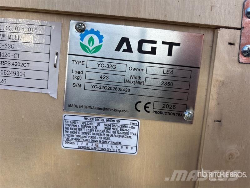 AGT YC32-G Portable Sawmill (Unused) Scierie mobile