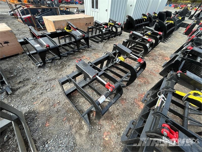 All-Star 68 in Skeleton Skid Steer Grapple Bucket グラップル