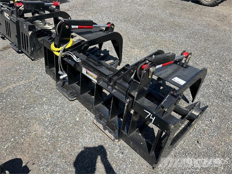 All-Star 74 in Rock Skid Steer Grapple Grijpers