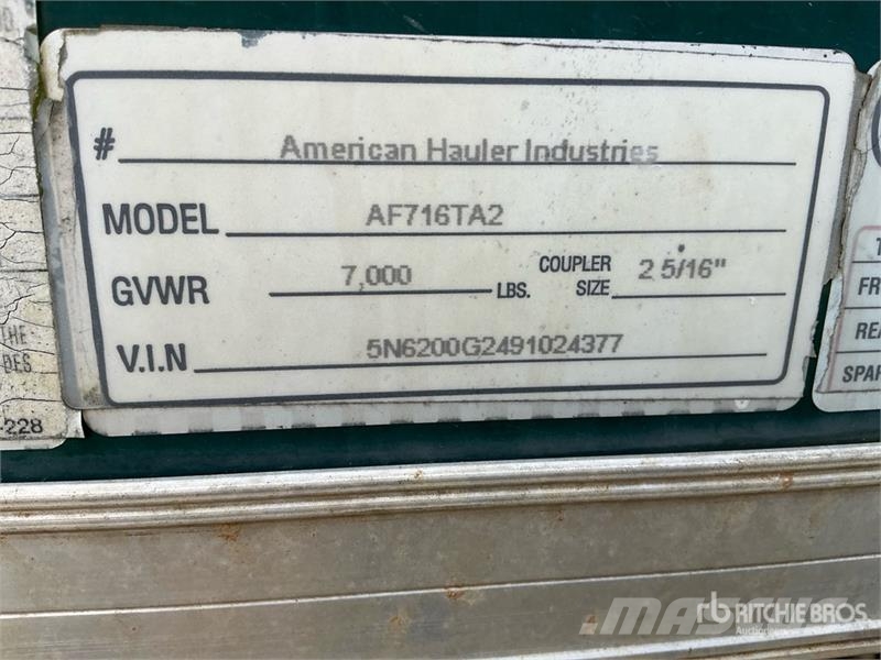 American Hauler 16 ft T/A Enclosed Trailer Dobozos pótkocsik