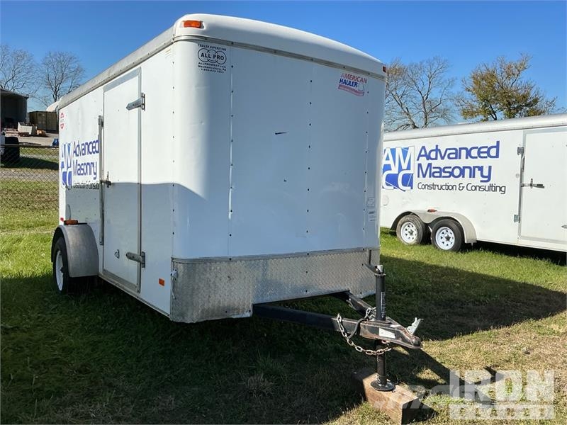 American Hauler Industries ALC612SA 12 ft S/A Enclosed Trai Skappåbygg