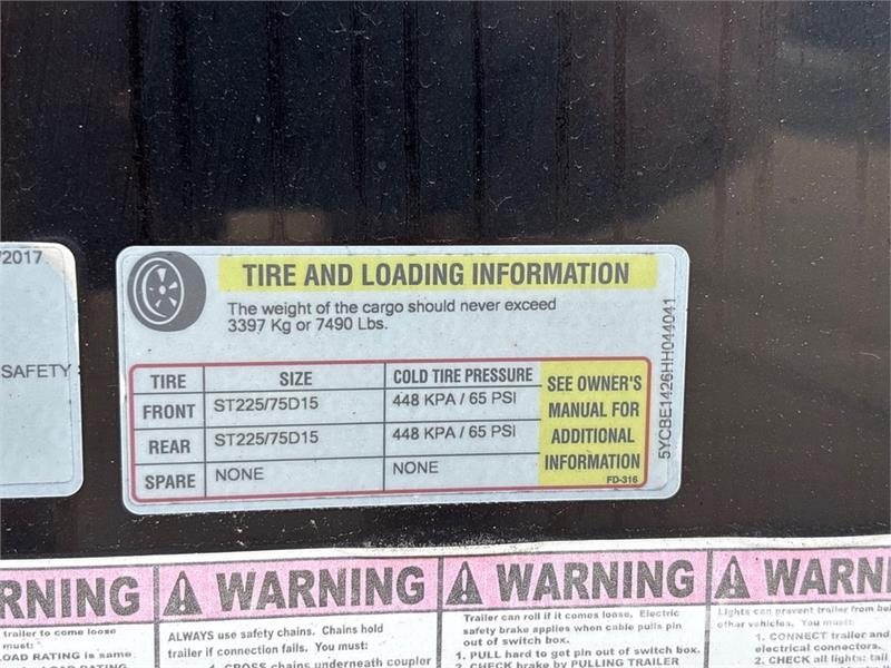 Arising 714VTRB 14 ft T/A Enclosed Trailer Anhänger-Kastenaufbau