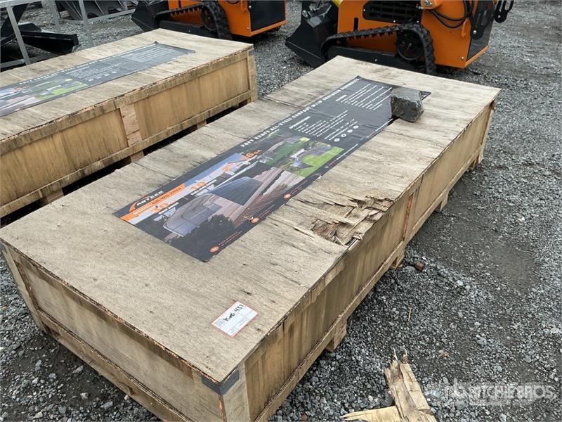 Arteer QB-WG-2020 20 ft x 20 ft All-Steel Carport (Unused Steel frame buildings