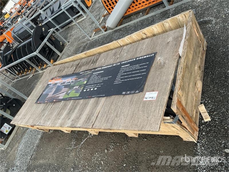 Arteer QB-WG-2020 20 ft x 20 ft All-Steel Carport (Unused Сгради от стоманена конструкция
