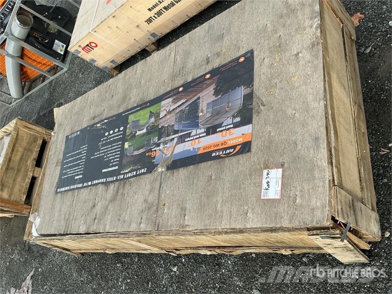 Arteer QB-WG-2020 20 ft x 20 ft All-Steel Carport (Unused Сгради от стоманена конструкция
