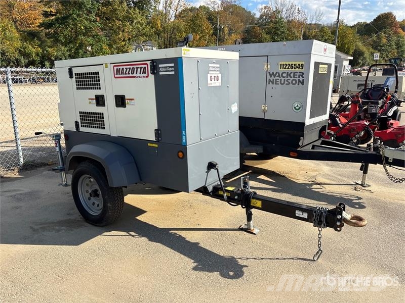 Atlas Copco QAS 25 ID FT4 20 kW Mobile Generator Set Dīzeļģeneratori