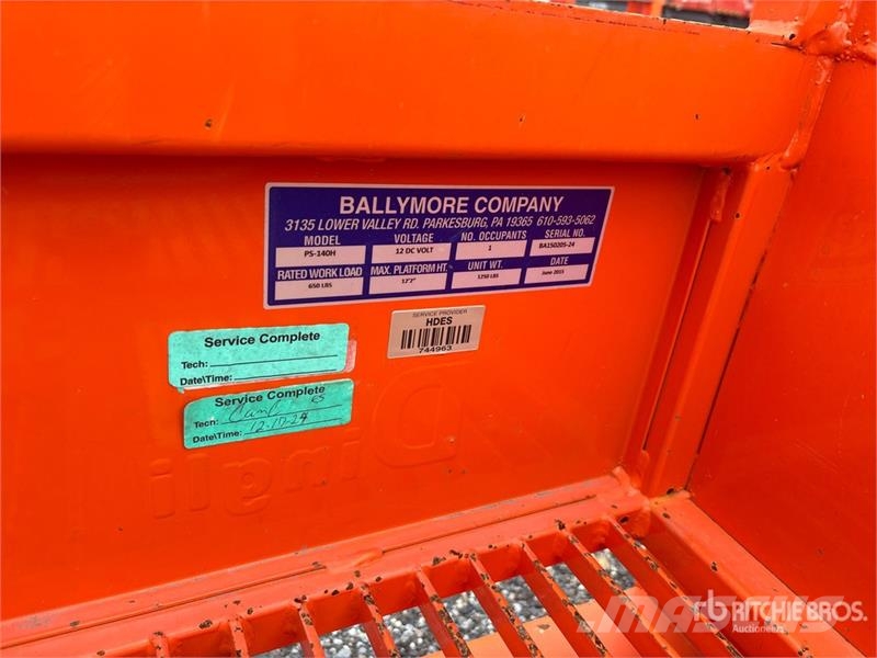 Ballymore PS-140H Vertical Mast Lift Used Personnel lifts and access elevators