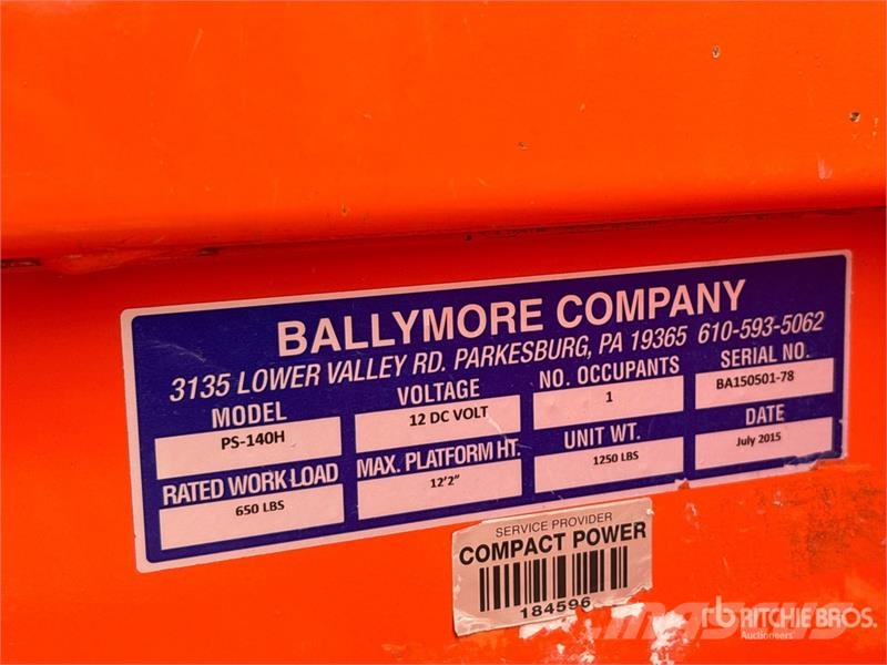 Ballymore PS-140H Vertical Mast Lift Jarbolne penjajuće platforme
