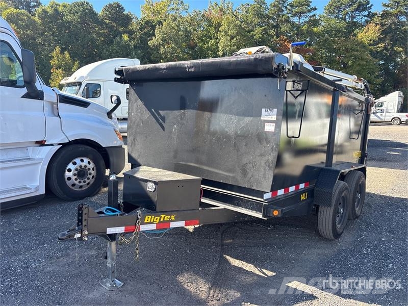 Big Tex 14LX-12C4A-BK 14 ft T/A Dump Utility Trailer Bañeras