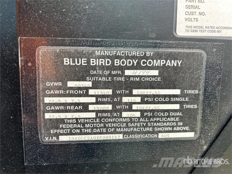 Blue Bird 4x2 29-Seat Transit Bus Minibusse