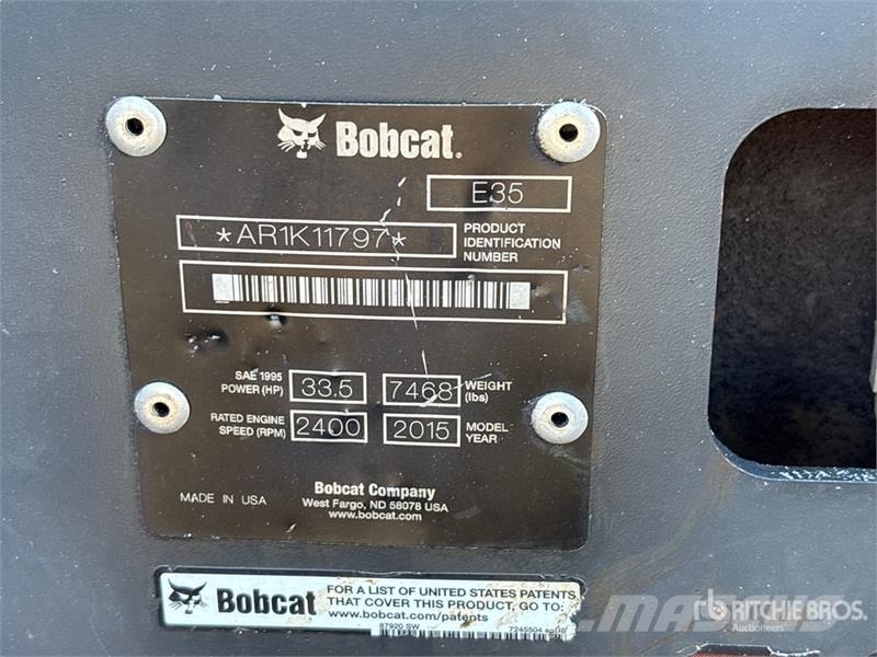 Bobcat E35 소형 굴삭기 7톤 미만
