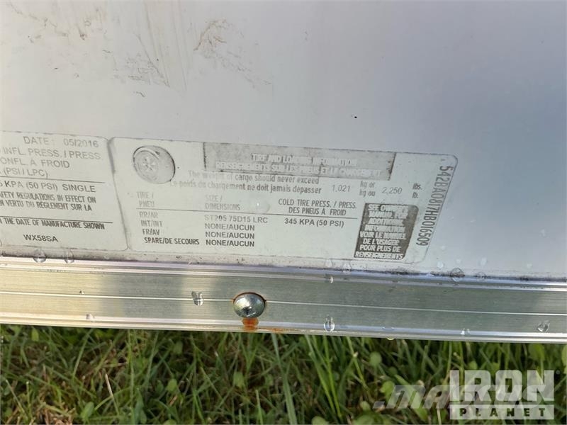 Bravo WX58SA 8 ft S/A Enclosed Trailer مقطورات ذات هيكل صندوقي