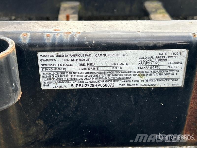 Cam Superline 22 ft Equipment Trailer Rimorchio per il trasporto di veicoli