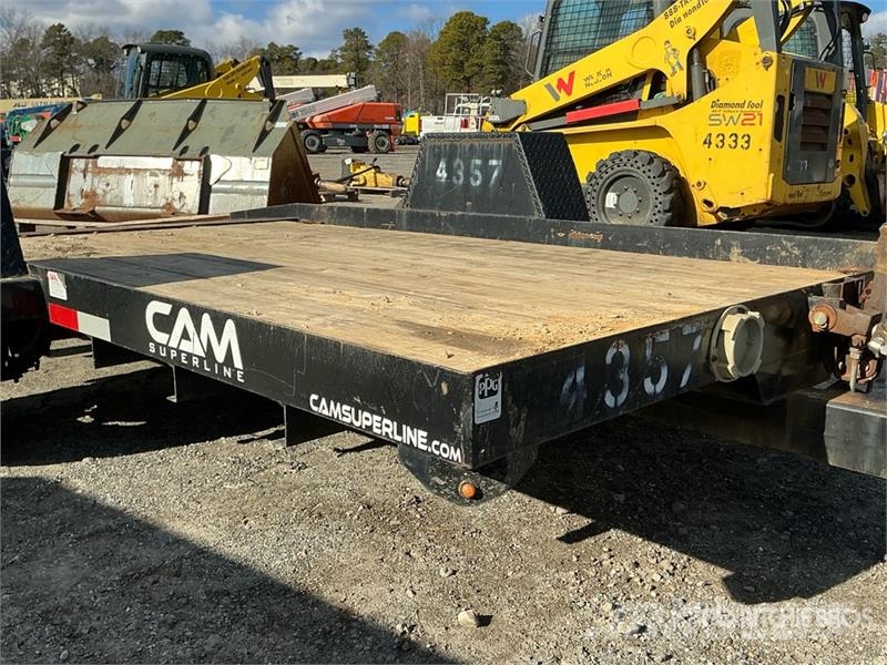 Cam Superline 3CAM612TT 12 ft S/A Tilt Deck Trailer 로우 로더
