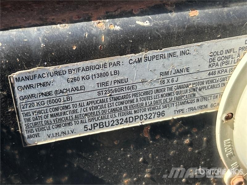 Cam Superline P6CAM18FT 18 ft Tilt Deck Trailer 低架裝載車