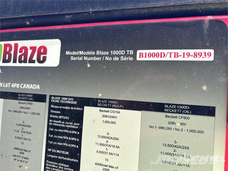 Campo Blaze 1000D TB 1000000 BTU Space Heater Verhittings en ontdooi apparatuur