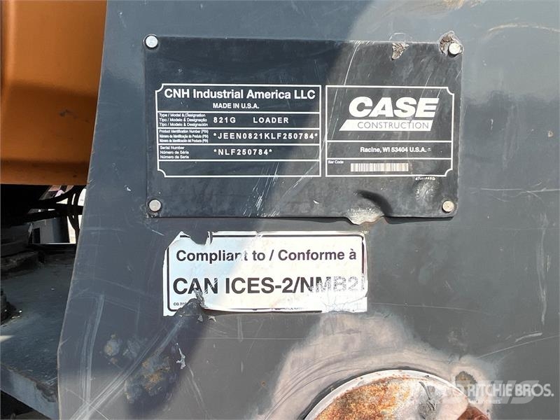 CASE 821G Wielladers