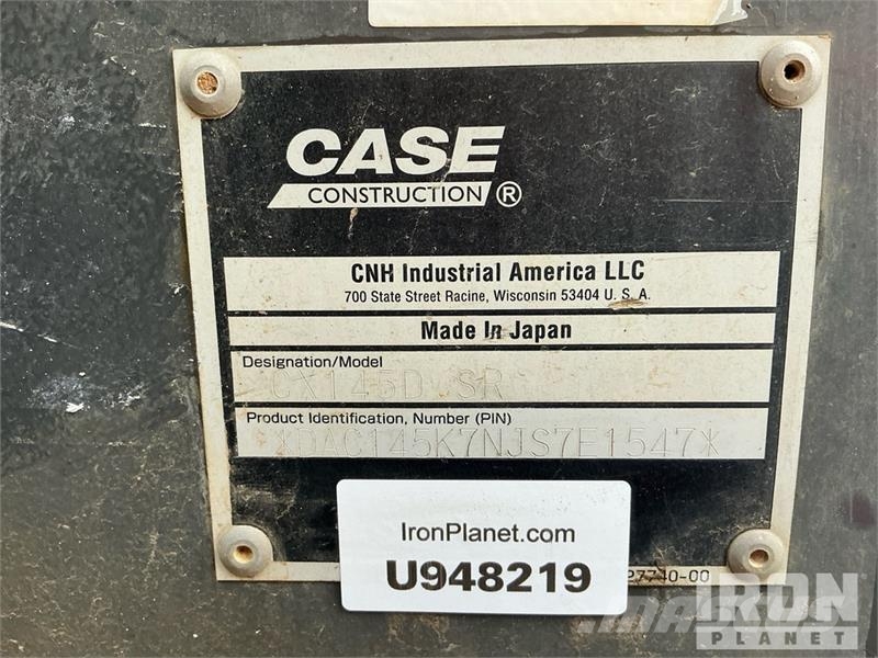CASE CX145D SR Tracked Excavator Gravemaskiner på larvebånd