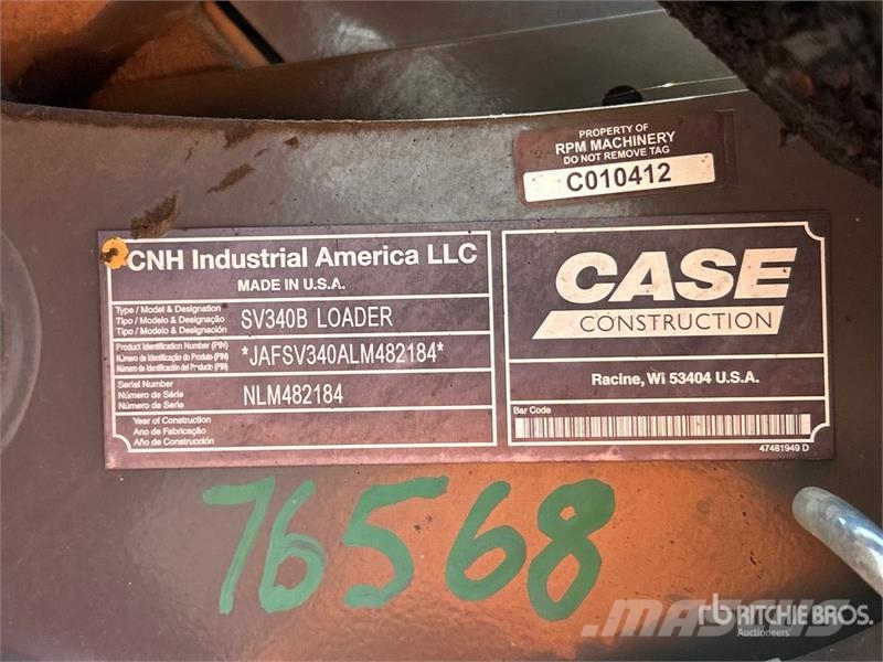 CASE SV340B High Flow Skid Steer Loader Kompaktlaadurid