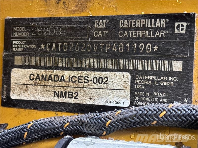 CAT 262D3 Two-Speed Skid Steer Loader Minilæsser - skridstyret
