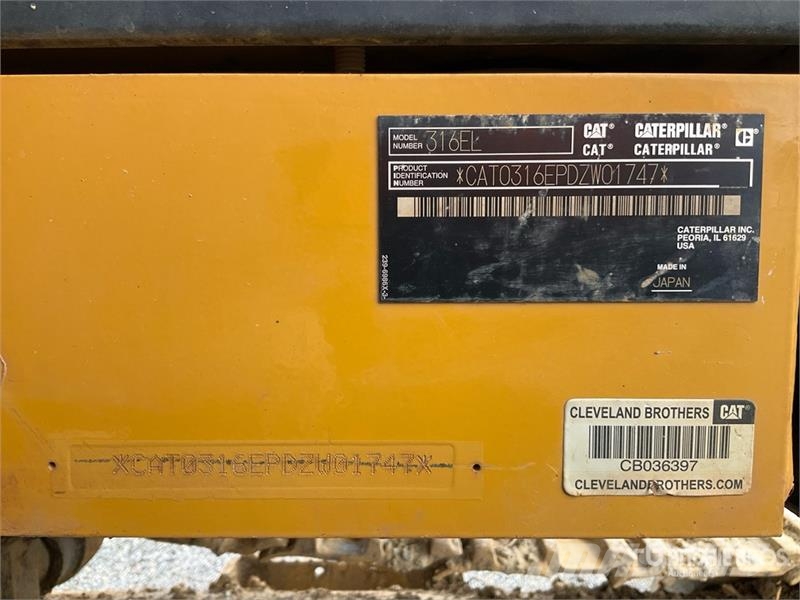 CAT 316E L Kāpurķēžu ekskavatori