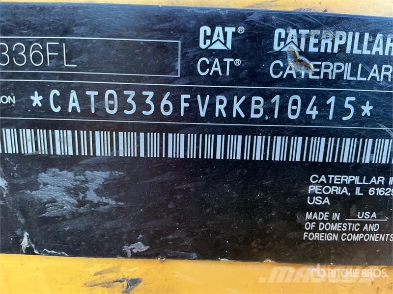 CAT 336F L Tracked Excavator Crawler excavators