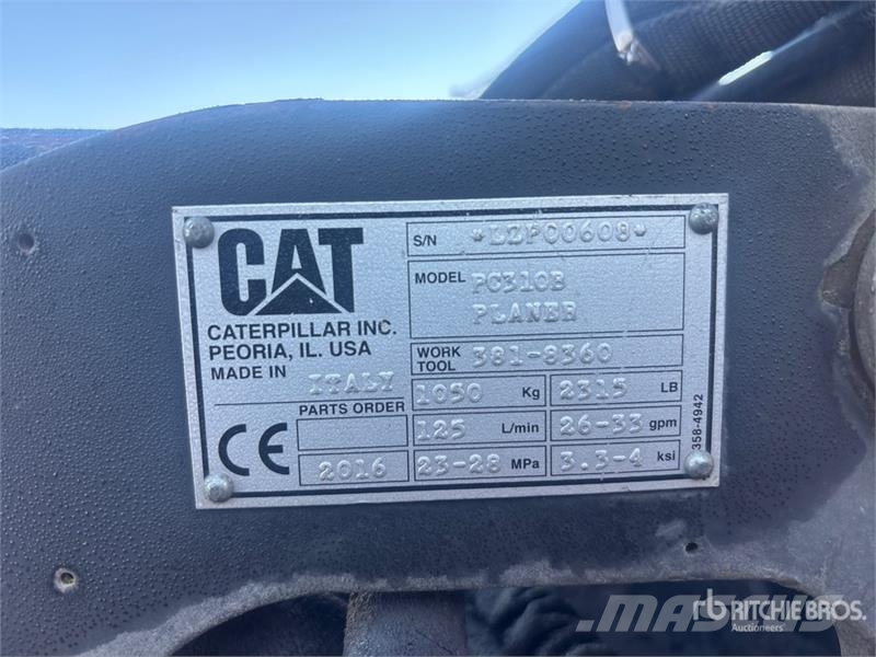 CAT Pc310B 40 in Skid Steer Planer Outros componentes