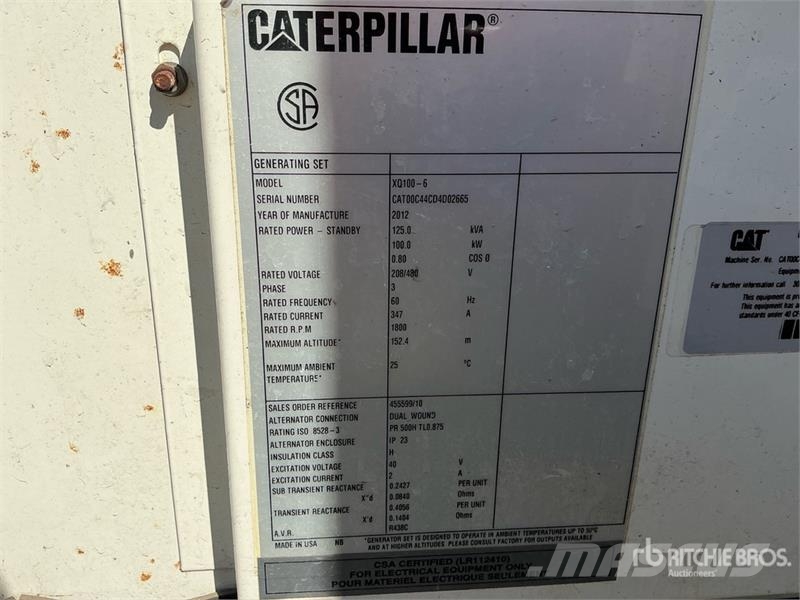 CAT XQ100 100 kW Mobile Generator Set 柴油发电机