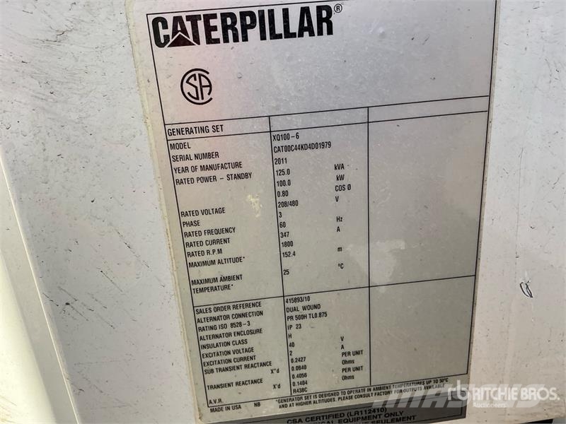 CAT XQ100 100 kW Mobile Generator Set Dizelski agregati