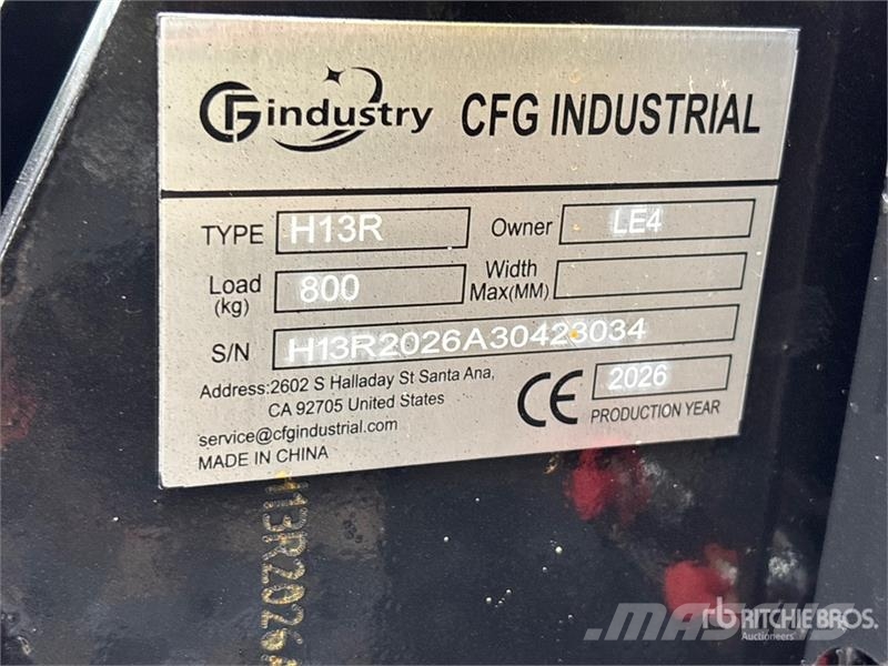 CFG H13R Mini Excavator (Unused) Εκσκαφάκι (διαβολάκι) < 7t