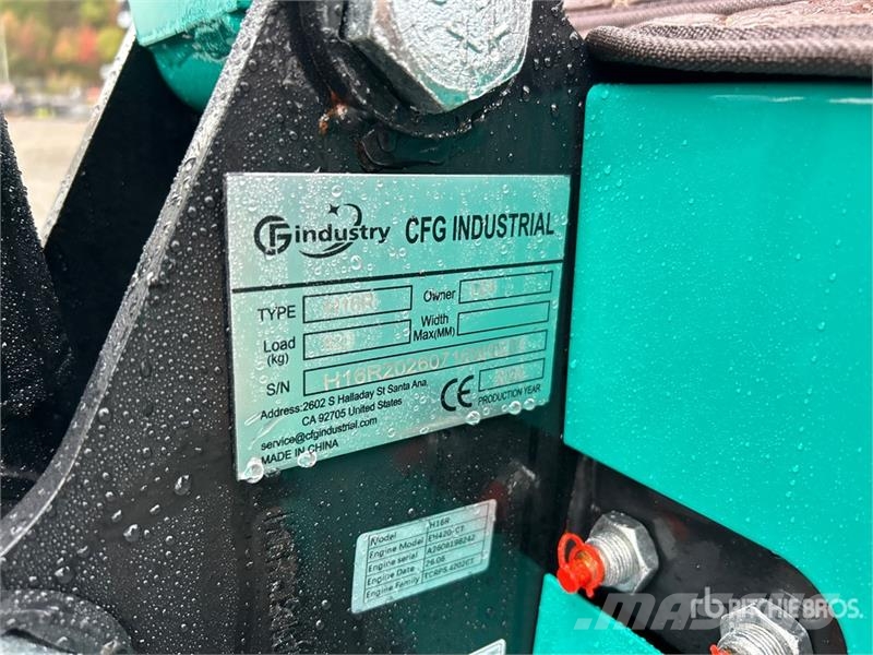 CFG H16R Mini Excavator (Unused) Miniescavatori