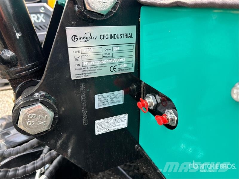 CFG H16R Mini Excavator (Unused) Miniexcavadoras