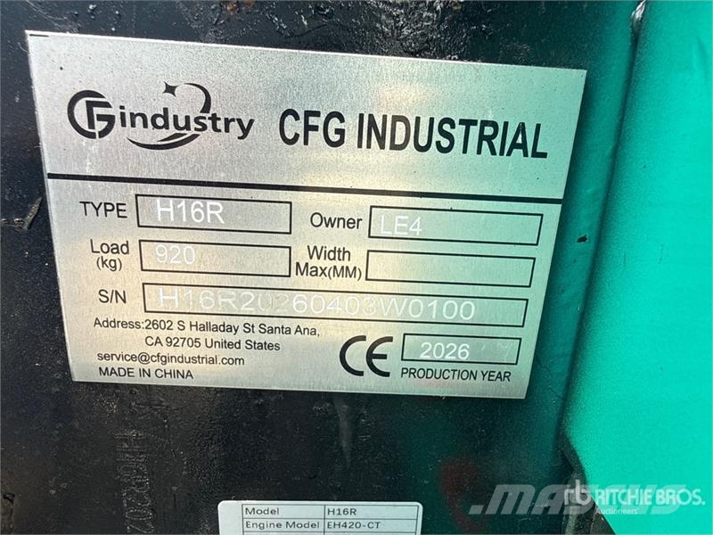 CFG H16R Mini Excavator (Unused) Εκσκαφάκι (διαβολάκι) < 7t