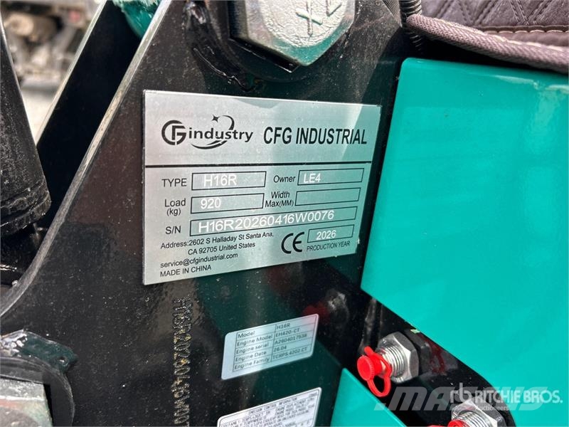 CFG H16R Mini Excavator (Unused) Miniexcavadoras