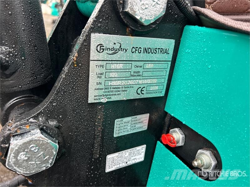 CFG H16R Mini Excavator (Unused) Мини-экскаваторы