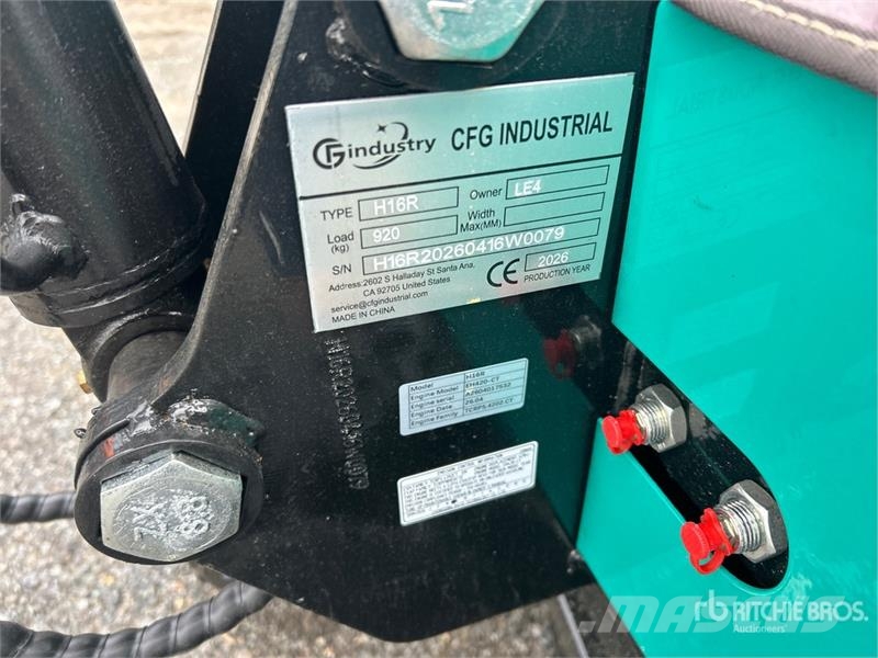CFG H16R Mini Excavator (Unused) Εκσκαφάκι (διαβολάκι) < 7t