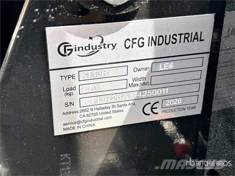 CFG KT13R Mini Excavator (Unused) Miniexcavadoras