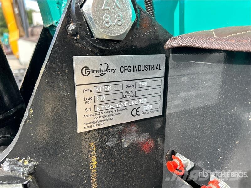 CFG KT13R Mini Excavator (Unused) Miniescavatori