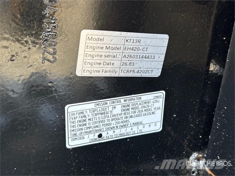 CFG KT13R Mini Excavator (Unused) Εκσκαφάκι (διαβολάκι) < 7t