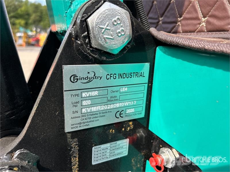 CFG KV16R Mini Excavator (Unused) Miniescavatori