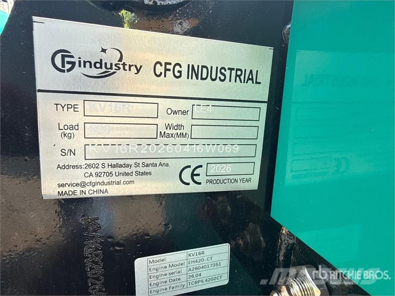 CFG KV16R Mini Excavator (Unused) Εκσκαφάκι (διαβολάκι) < 7t