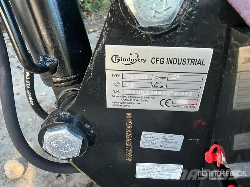 CFG MH13RX Mini Excavator (Unused) Mini ekskavatörler, 7 tona dek