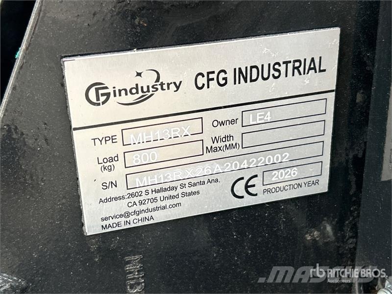 CFG MH13RX Mini Excavator (Unused) Εκσκαφάκι (διαβολάκι) < 7t