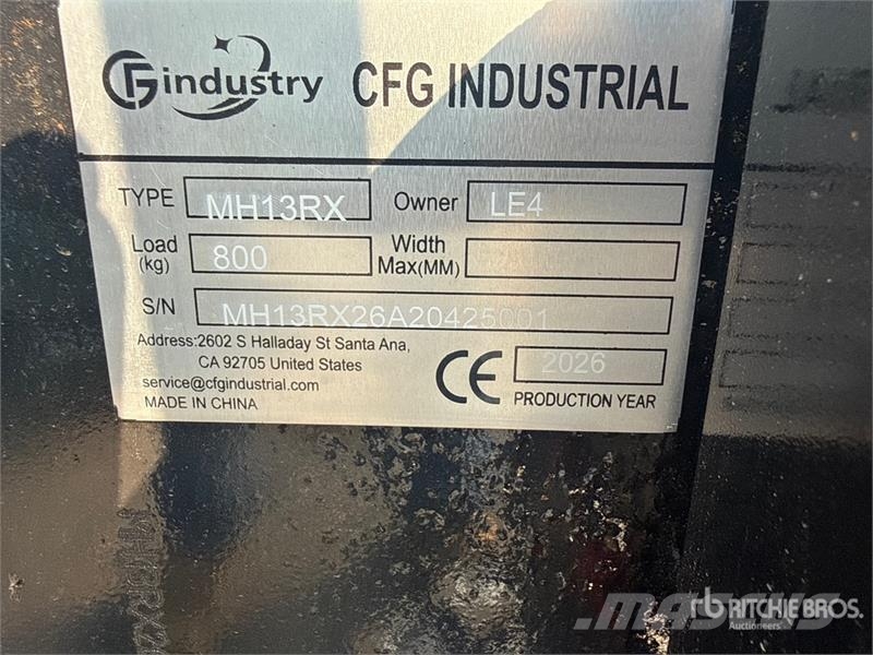 CFG MH13RX Mini Excavator (Unused) Εκσκαφάκι (διαβολάκι) < 7t