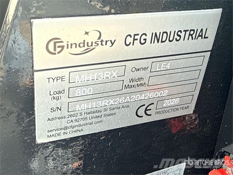 CFG MH13RX Mini Excavator (Unused) Εκσκαφάκι (διαβολάκι) < 7t