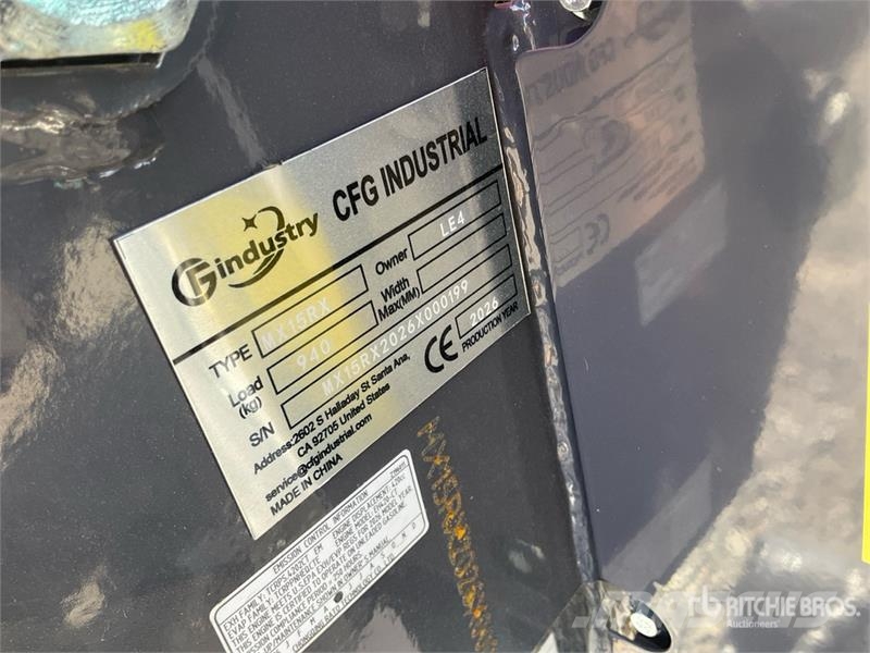CFG MX15RX Mini Excavator (Unused) حفارات صغيرة أقل من 7 طن (حفارات صغيرة)