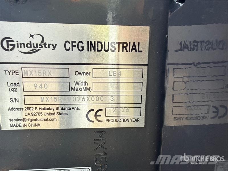 CFG MX15RX Mini Excavator (Unused) Εκσκαφάκι (διαβολάκι) < 7t