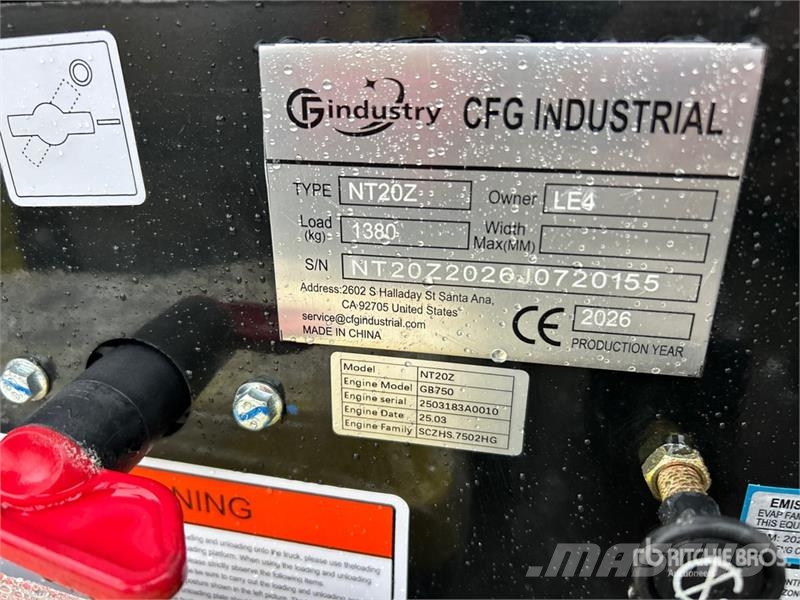 CFG NT20Z Mini Excavator (Unused) Miniescavatori